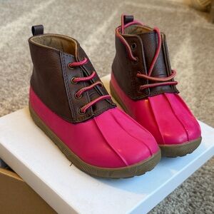 Baby Deer Pink and Brown Kids Boots